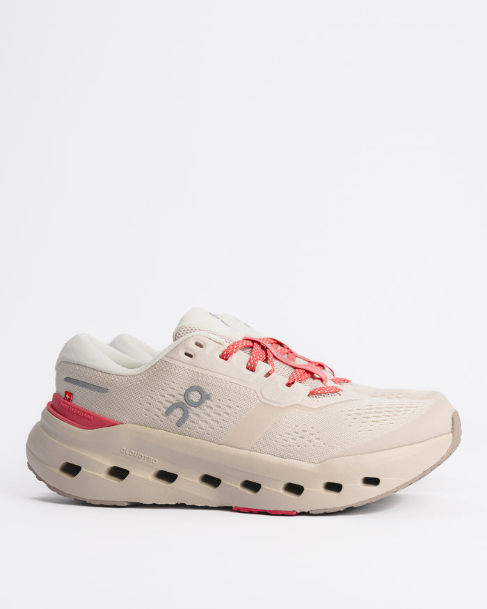 Women’s On Cloudrunner 3 – Stable Cushioned Road Running Shoe in Oyster / Camellia