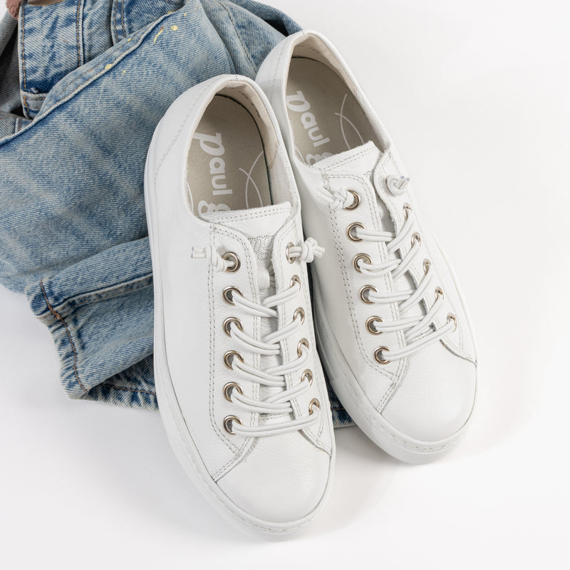 HADLEY SNEAKER - WHITE - LEATHER