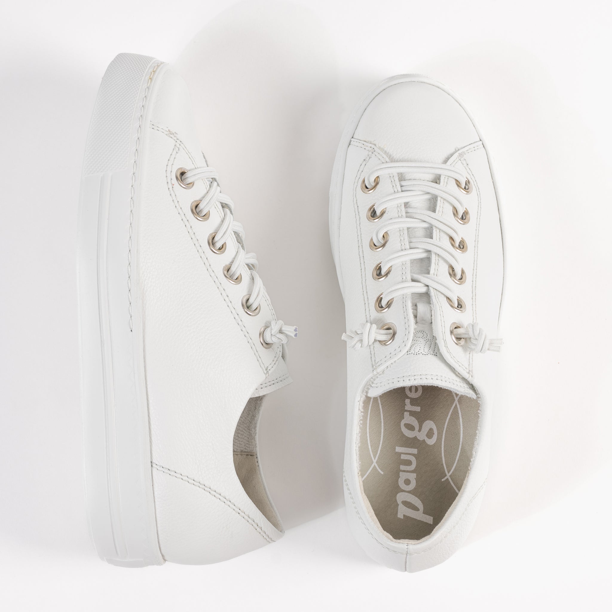 HADLEY SNEAKER - WHITE - LEATHER – Plaza Shoe Store