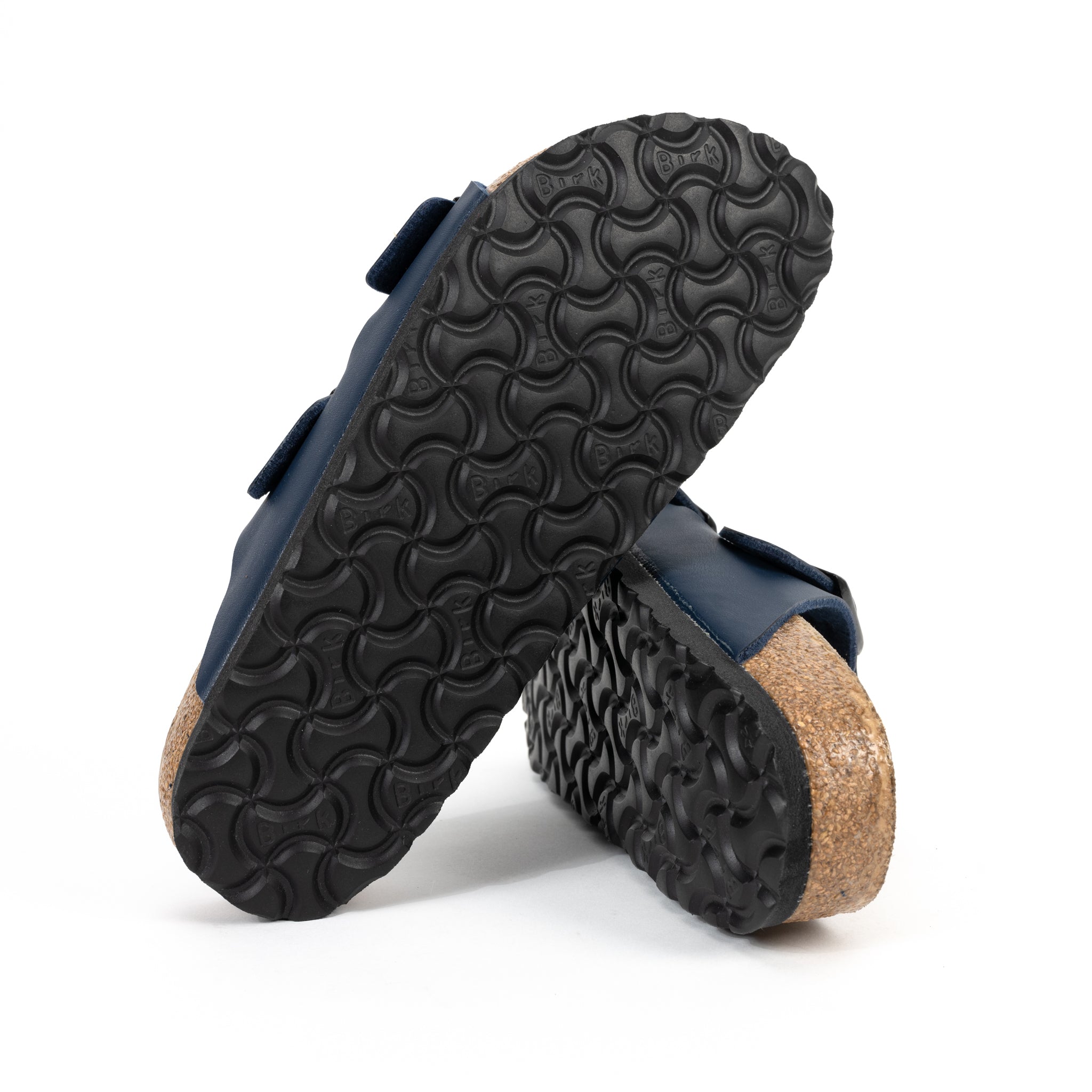 Women's Birkenstock Arizona Soft Footbed – Navy Birko-Flor | Plaza