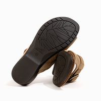 Women's Dansko Rylee Toe Post Slide in Sand Suede