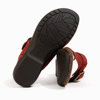 Women's Dansko Rylee Toe Post Slide in Cayenne Suede