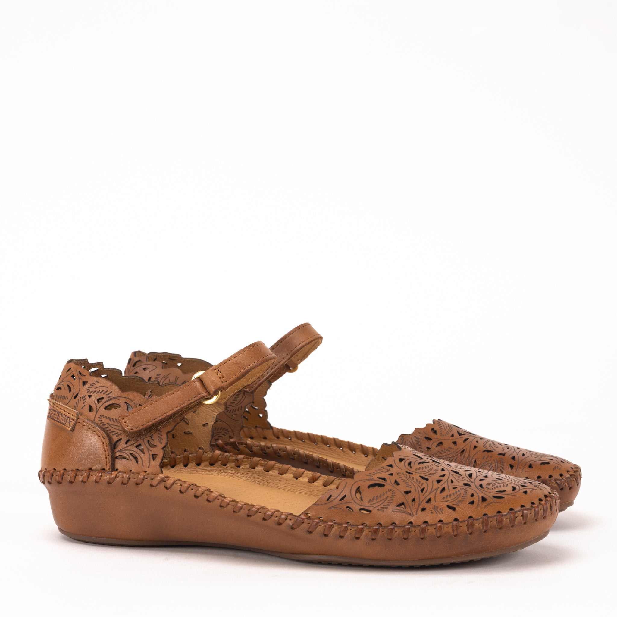 ピコリナ WOMEN'S PIKOLINOS P. VALLARTA - BRANDY - LEATHER – Plaza Shoe Store
