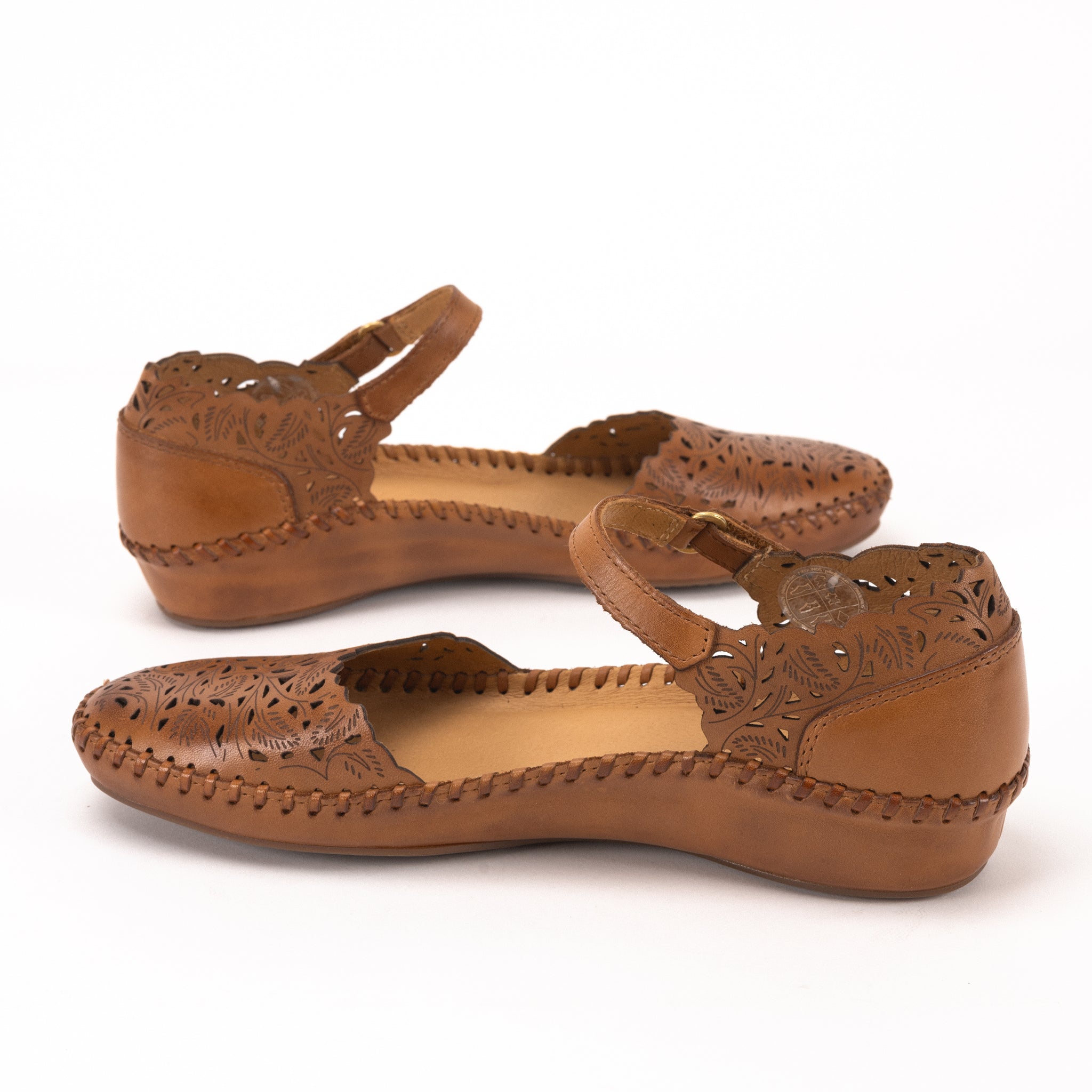 WOMEN'S PIKOLINOS P. VALLARTA - BRANDY - LEATHER – Plaza Shoe Store