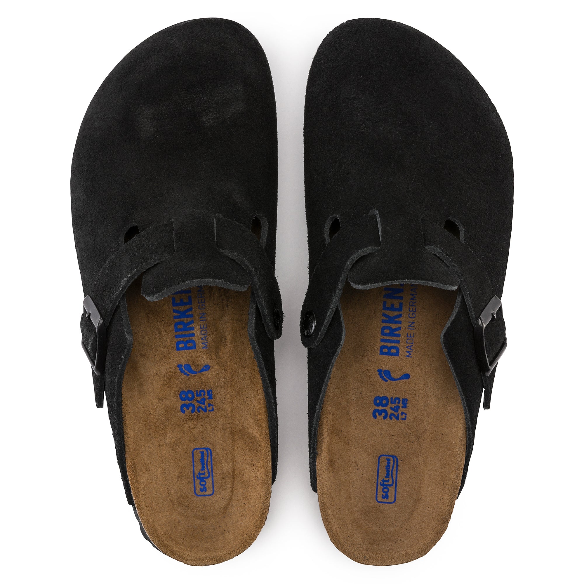 Birkenstock Boston Soft Clog – Black Suede | Plaza Shoe Store