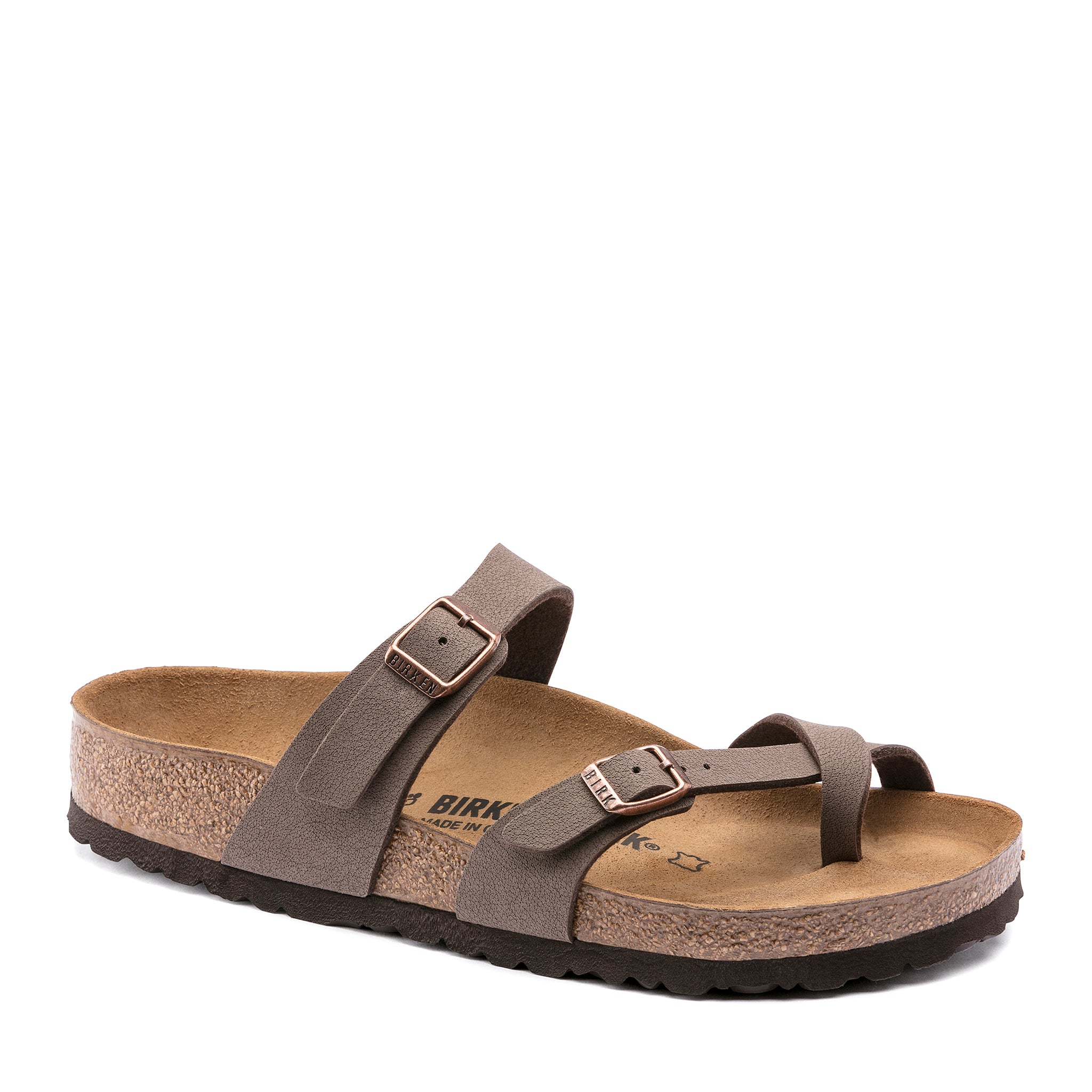 Birkenstock Mayari Sandal – Mocha Birkibuc | Plaza Shoe Store
