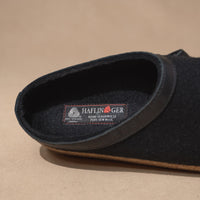 GRIZZLY W/LEATH - BLACK - WOOL