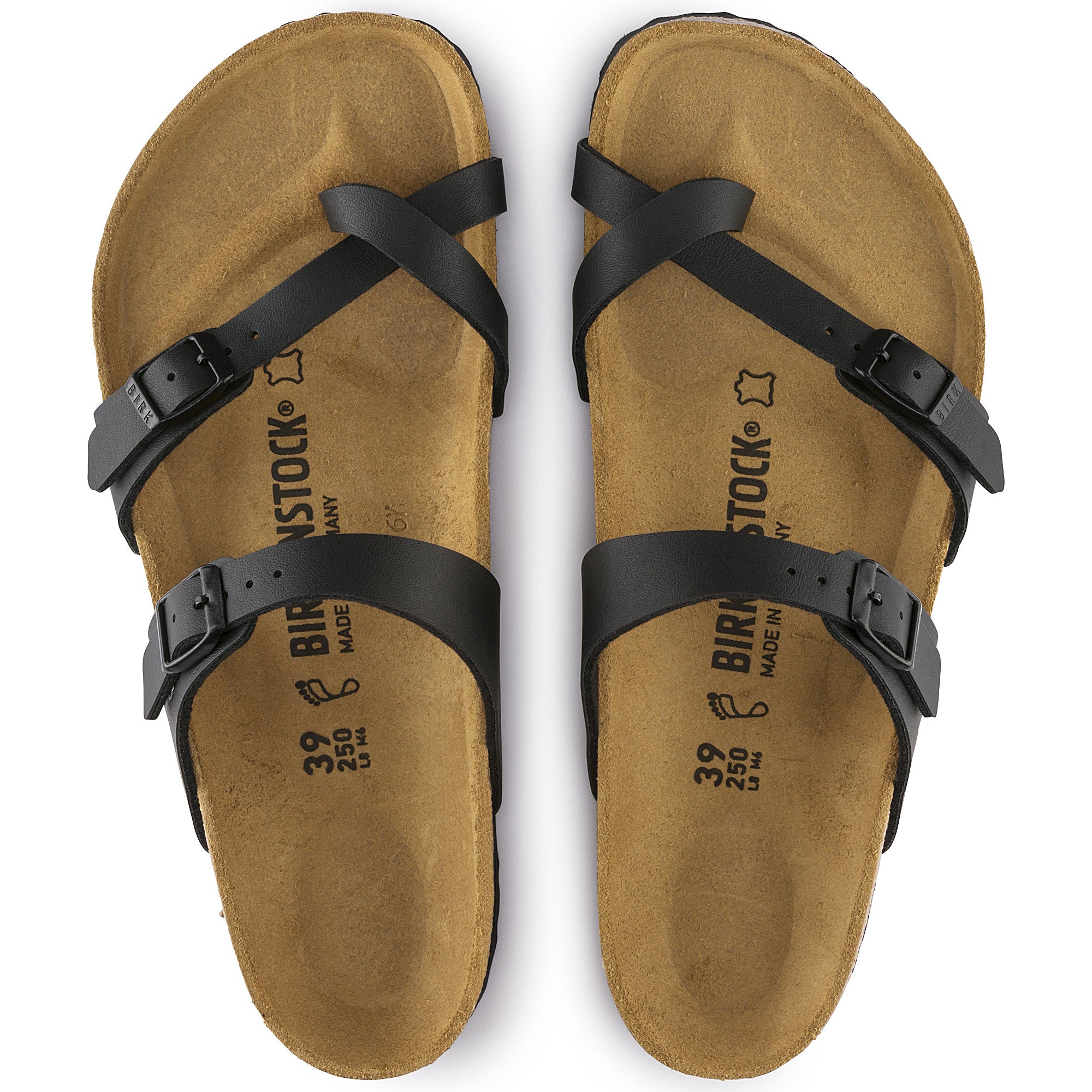 Birkenstock Mayari Sandal – Black Birko-Flor | Plaza Shoe Store