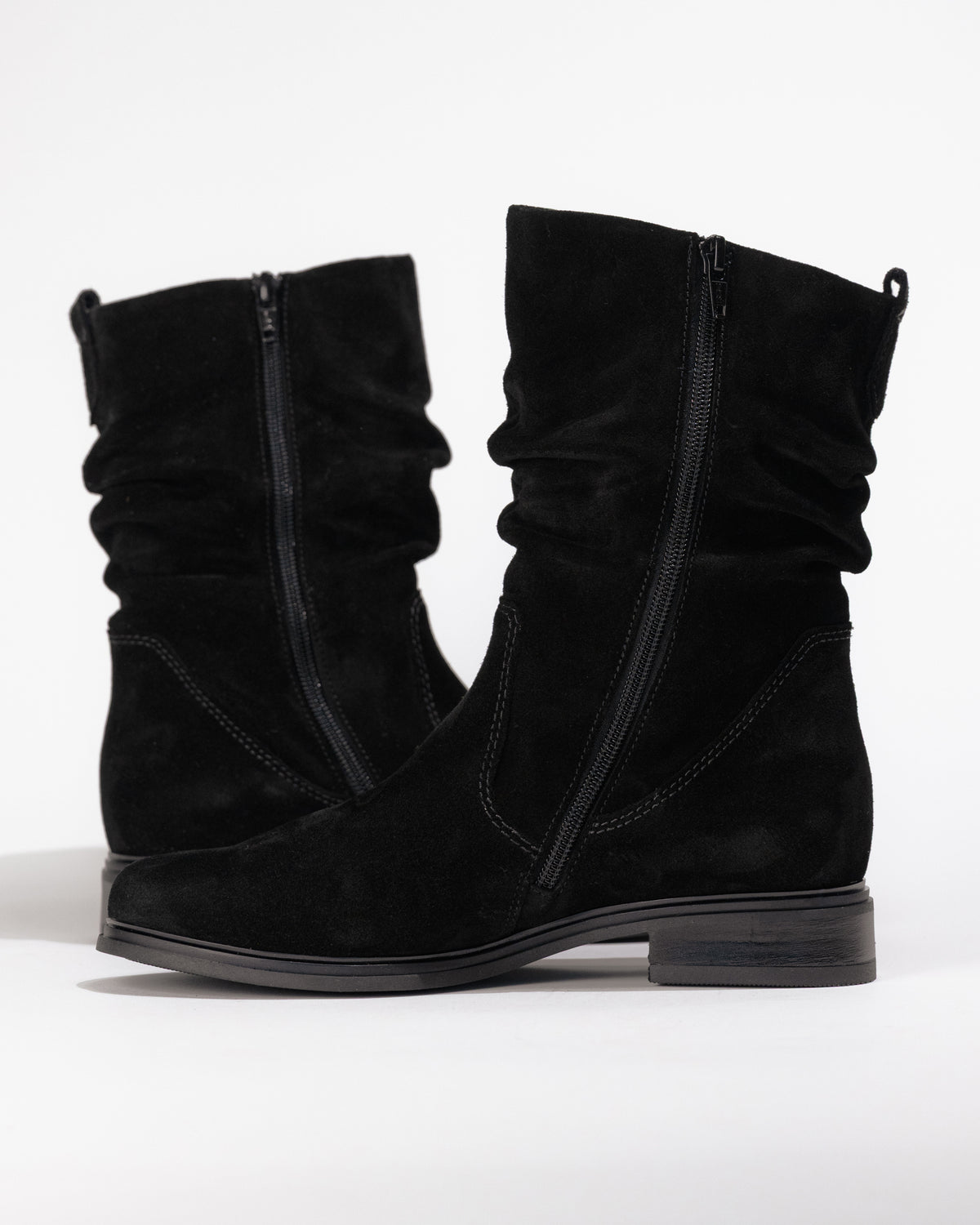 Close‑up of side zipper on Gabor 72.793 boot