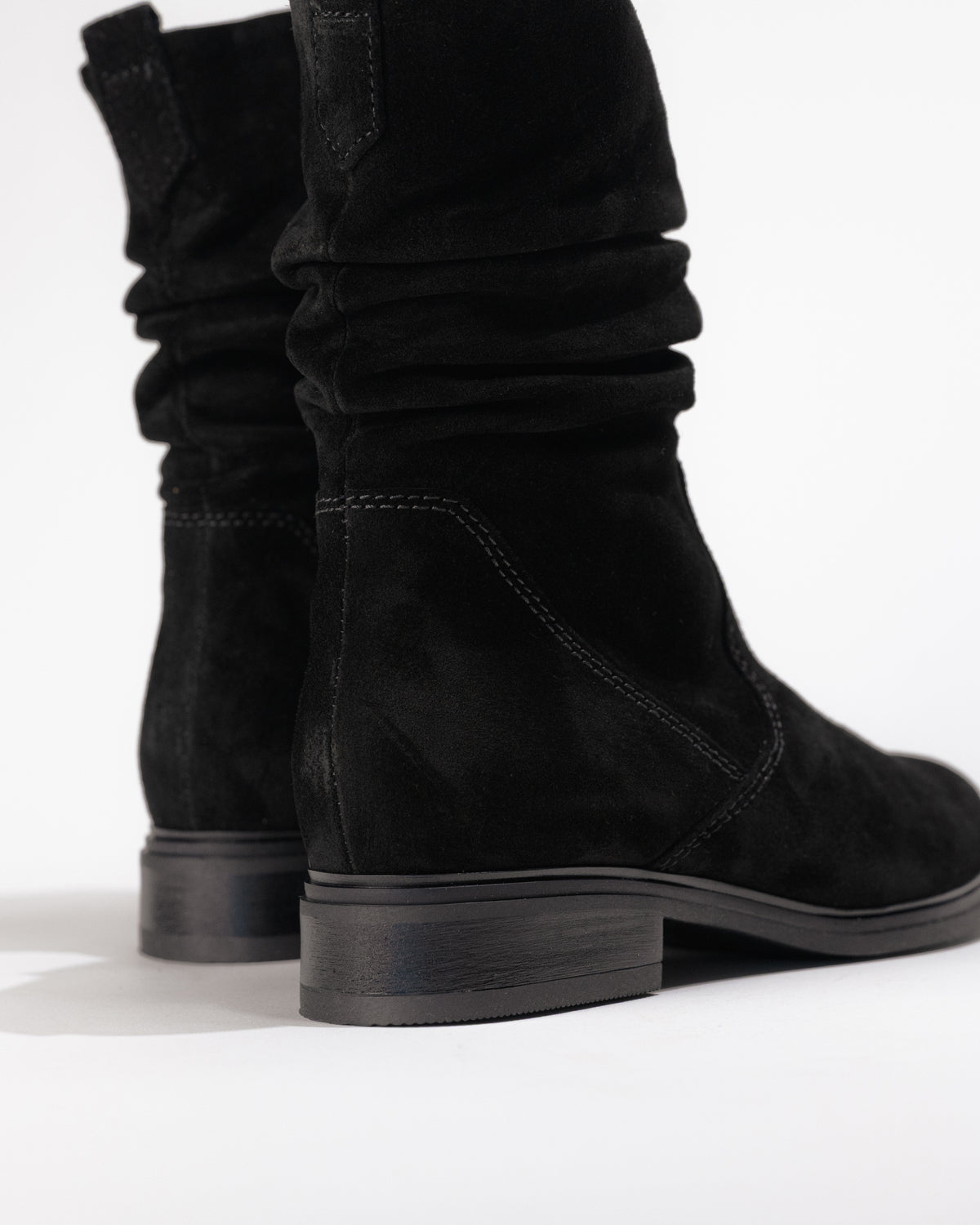 Heel detail of Gabor 72.793 boot showing drop and finish