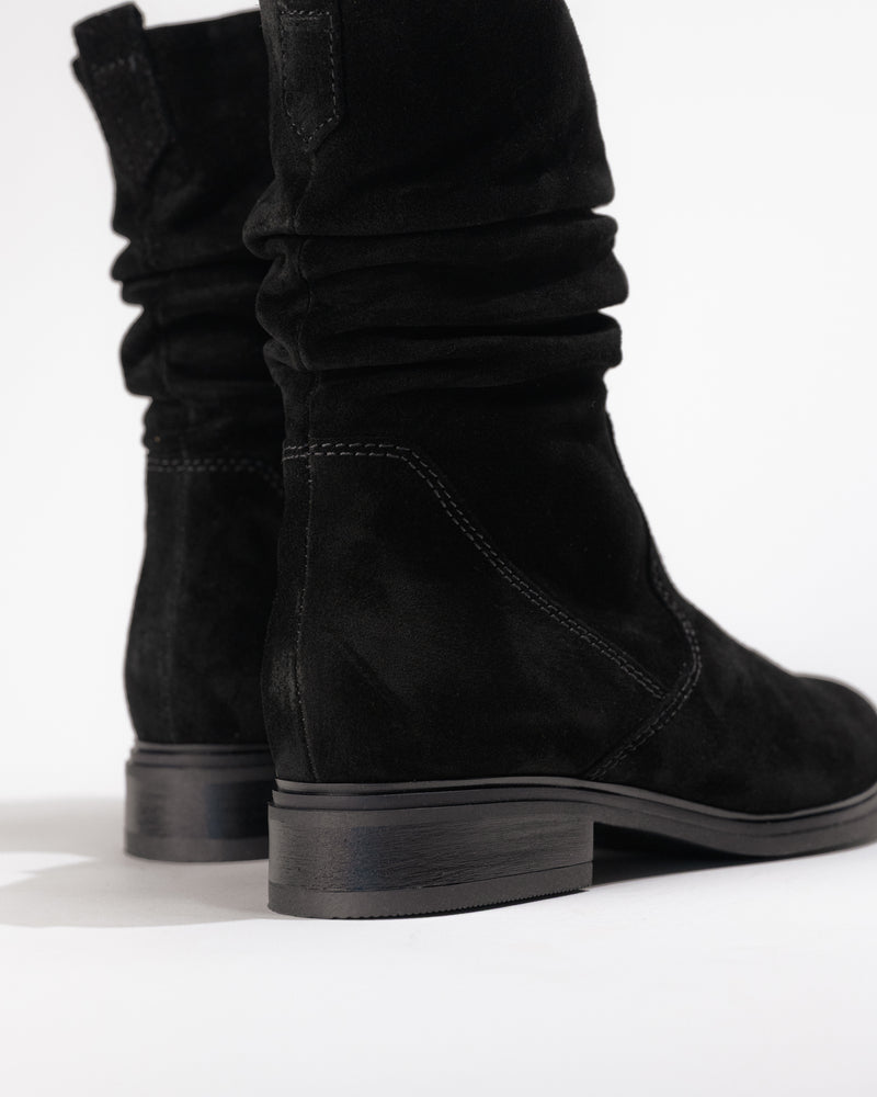 Heel detail of Gabor 72.793 boot showing drop and finish