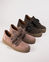 Group shot multiple Fall 2025 colors of the Gabor Big Lace Sport Sneaker 73.333.18 in Mohair Suede – Women’s Comfort Sneaker