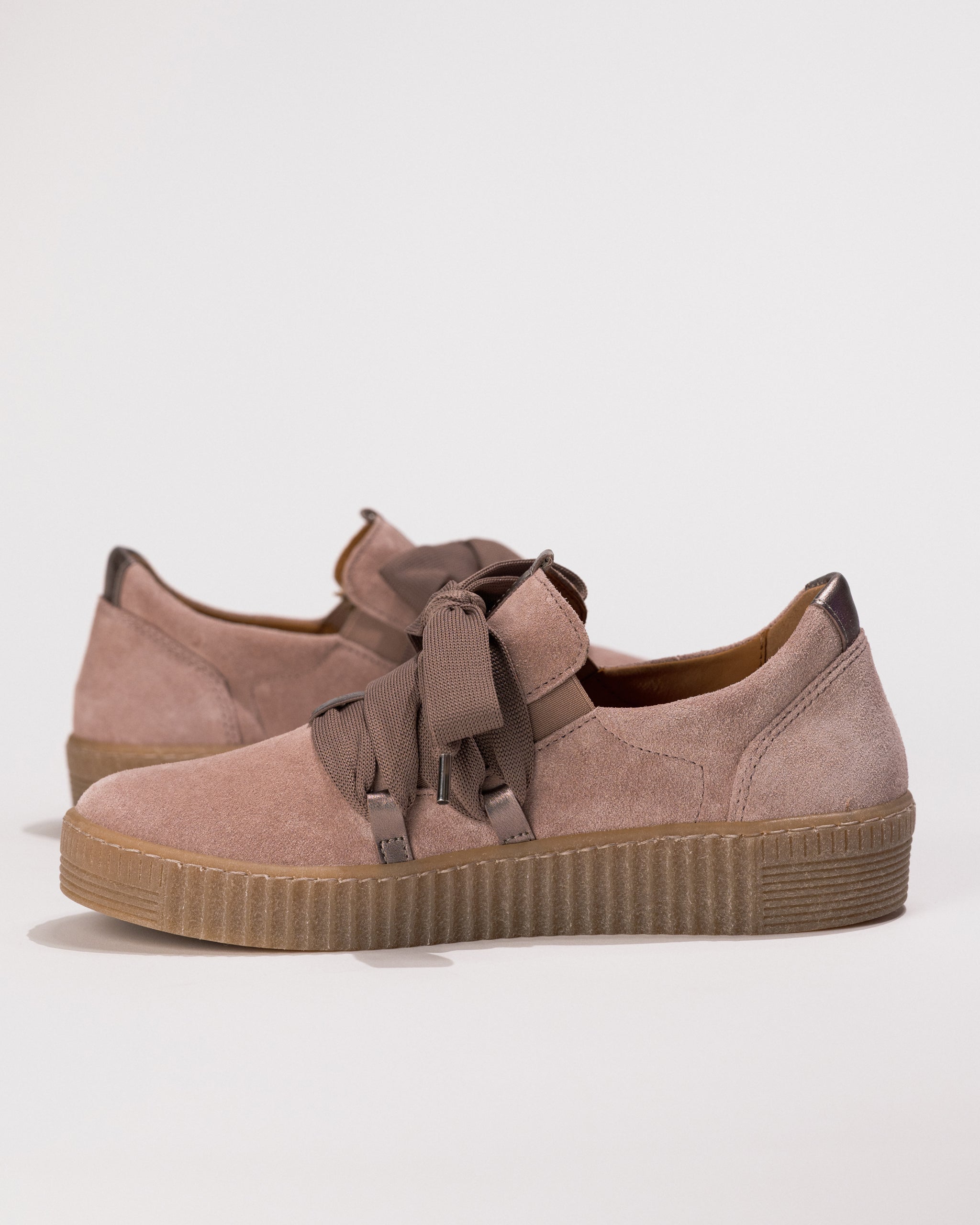 Gabor Big Lace Sneaker 73.333.10 in Rosewood Suede – Women's