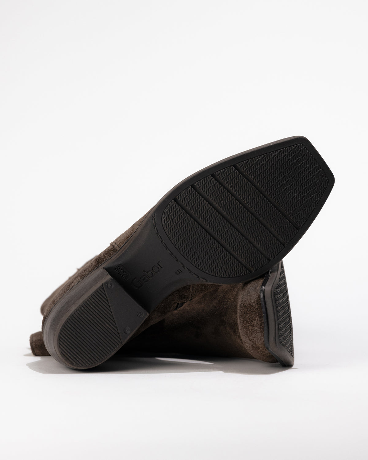 SQUARE TOE BOOTIE - ENGLISH BROWN - SUEDE