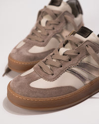 Gabor Retro Oxford Sneaker in latte suede