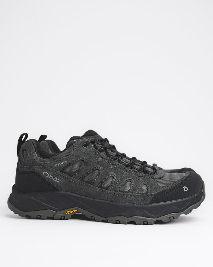 Men's Oboz Sawtooth Ascent Low B-DRY Hiking Shoe – Waterproof Technical All-Terrain Hiker in Charcoal