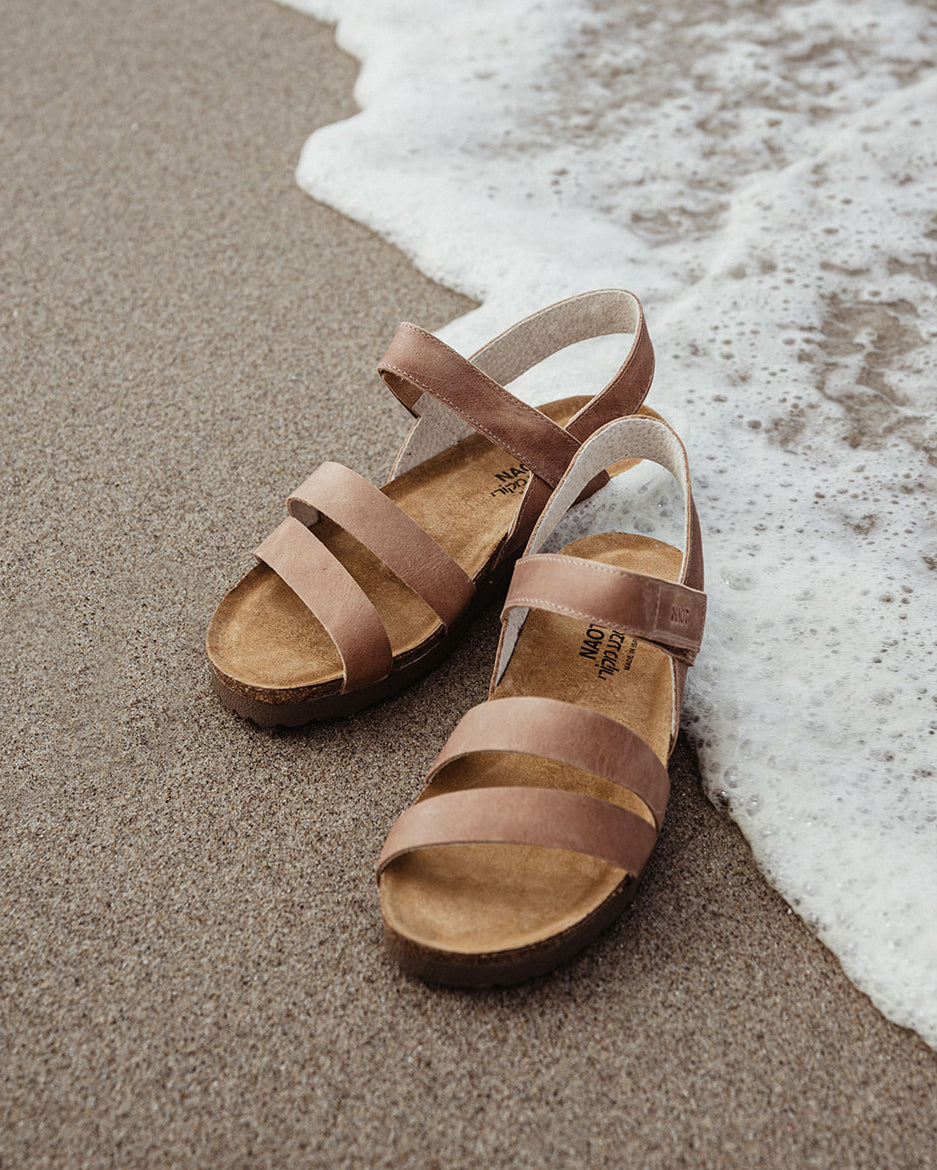 Women's Naot Kayla Comfort Sandal in Latte Leather – Plaza Shoe Store