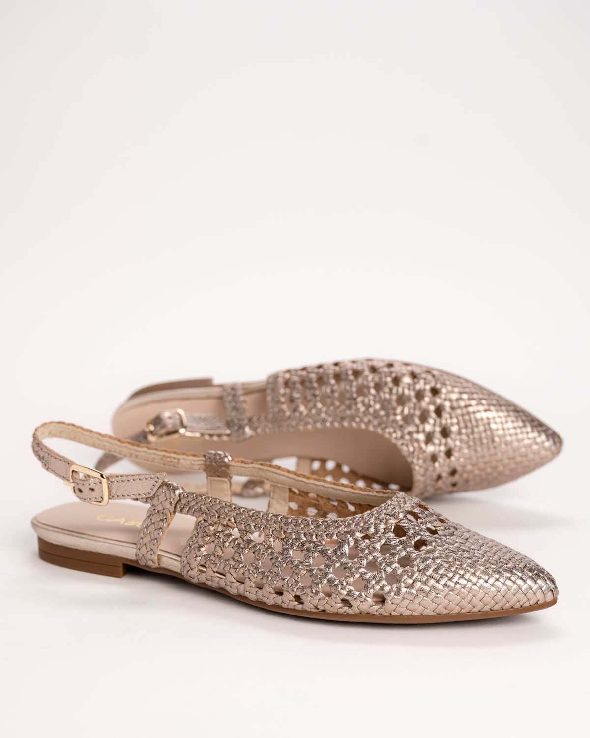 CAMILLE SLINGBACK - GOLD - LEATHER