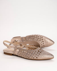 CAMILLE SLINGBACK - GOLD - LEATHER