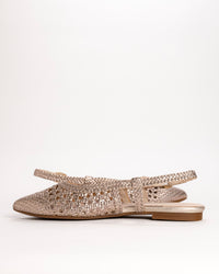 CAMILLE SLINGBACK - GOLD - LEATHER