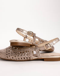 CAMILLE SLINGBACK - GOLD - LEATHER