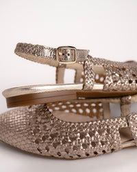 CAMILLE SLINGBACK - GOLD - LEATHER