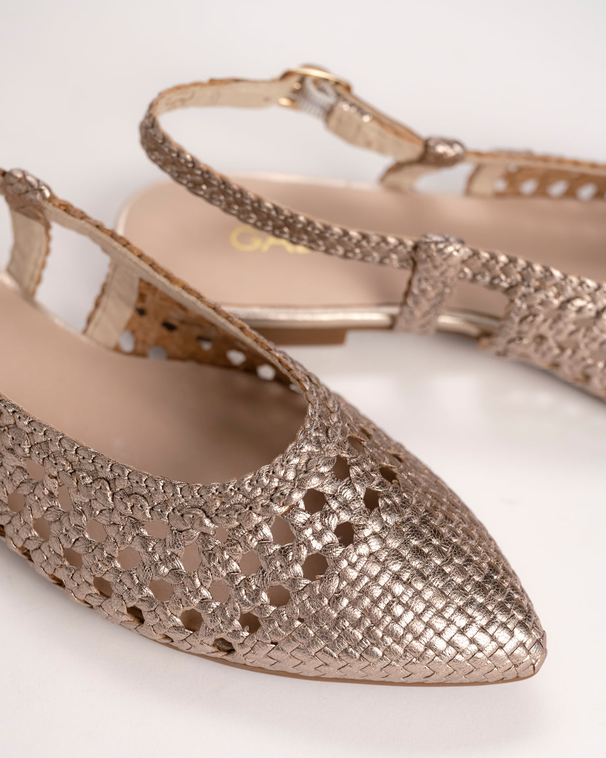 CAMILLE SLINGBACK - GOLD - LEATHER