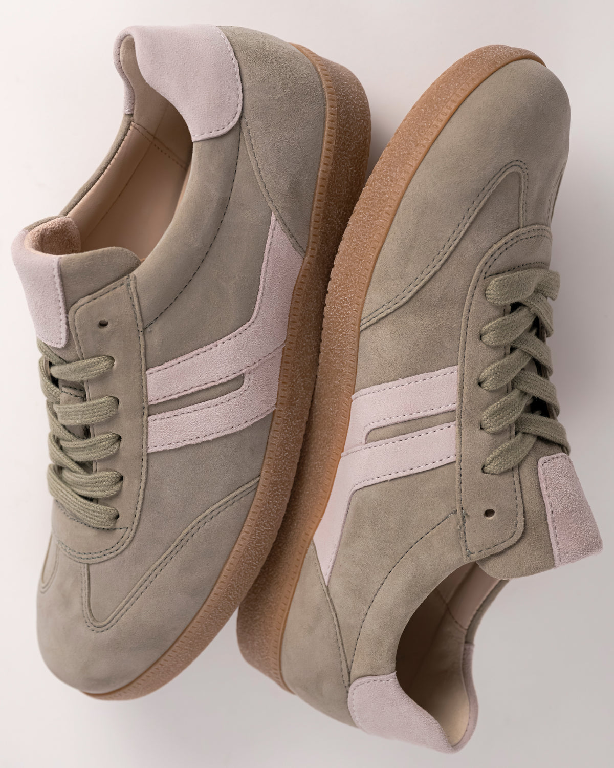 CITY SNEAKER - SAGE - SUEDE