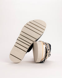 WHIPSTITCH SLIDE - NAVY - SUEDE