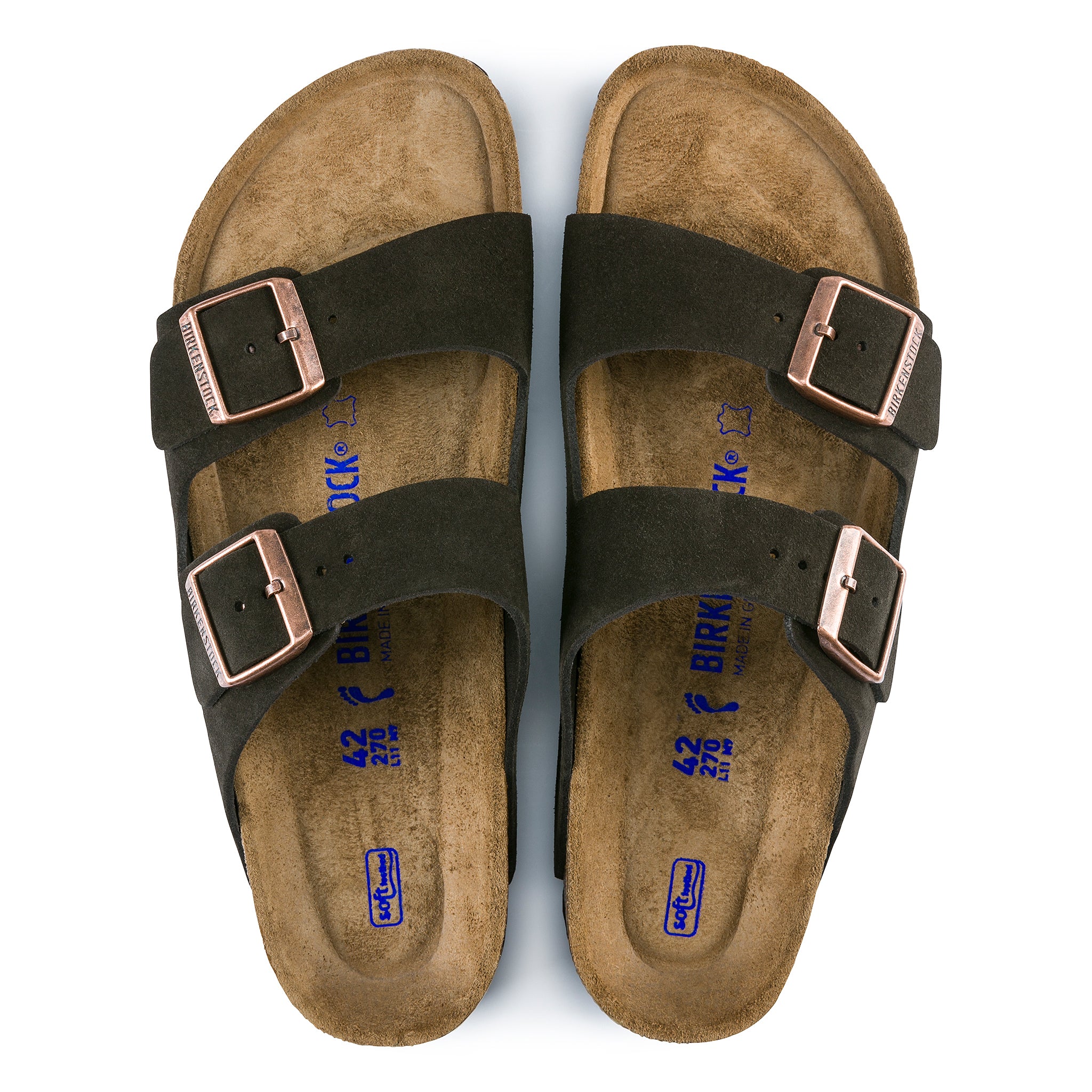 Birkenstock Arizona Soft Footbed – Mocha Suede Leather | Plaza