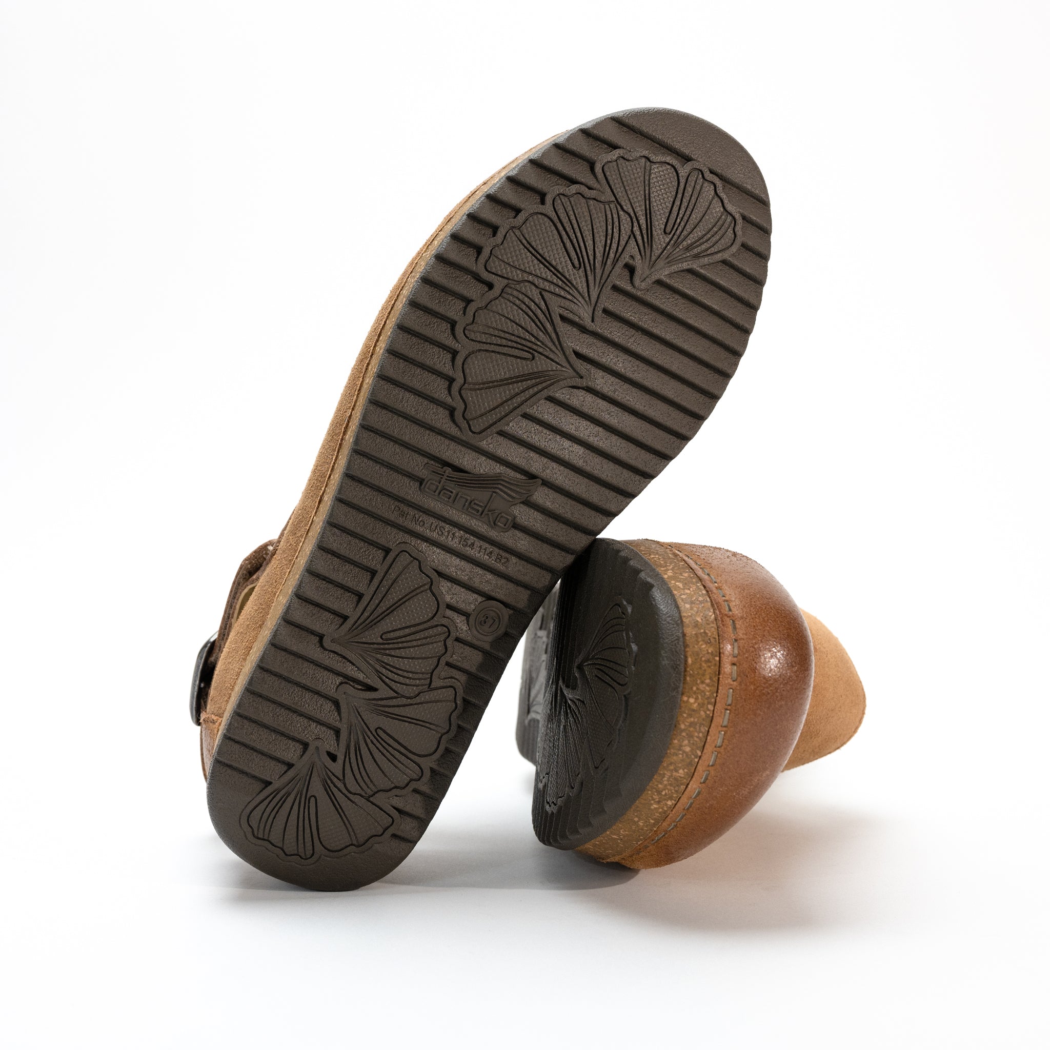 WOMEN'S DANSKO MERRIN SLING-BACK MULE - TAN - SUEDE – Plaza Shoe Store