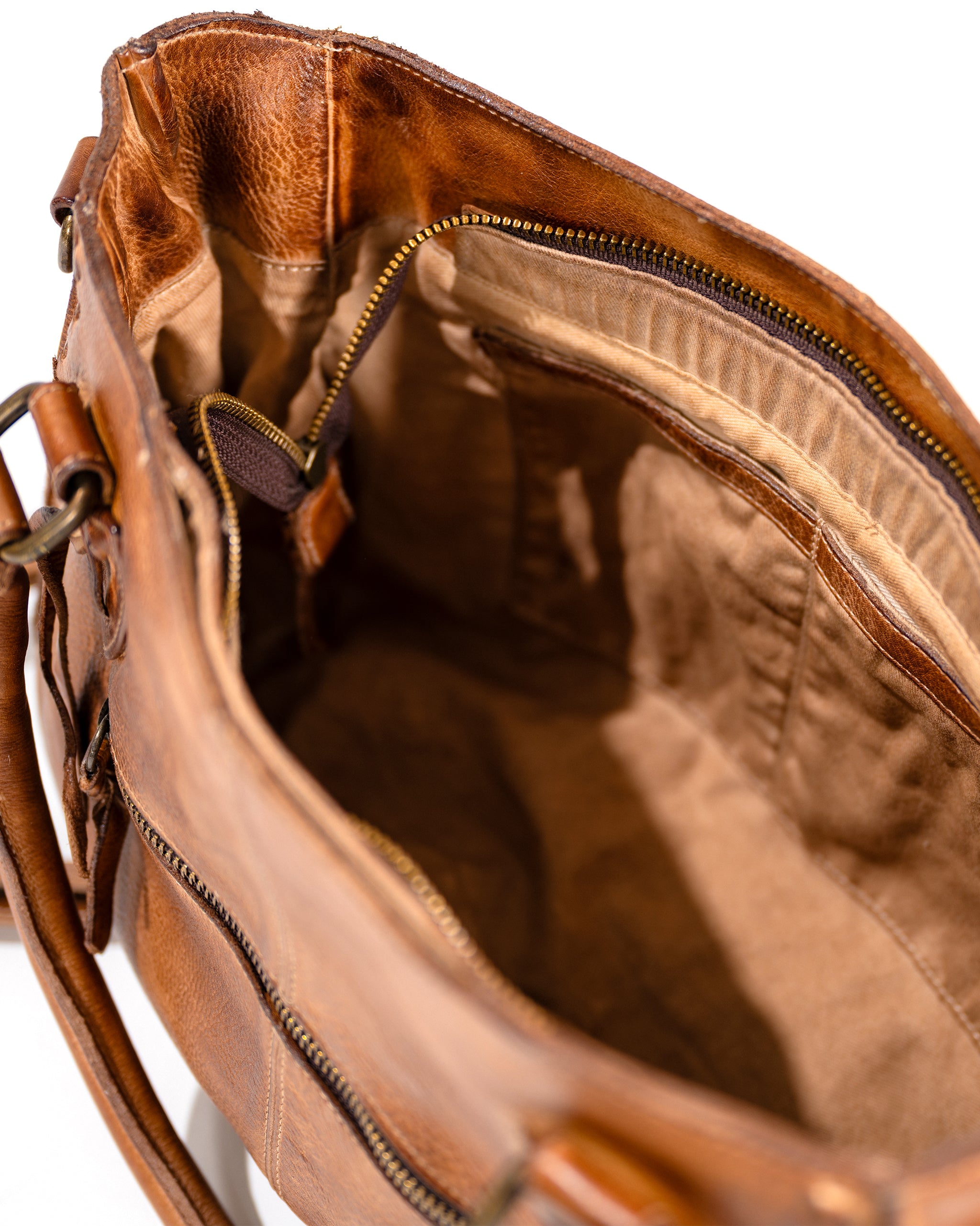 BedStu Rockababy Leather Handbag in Tan | Shoulder/Crossbody