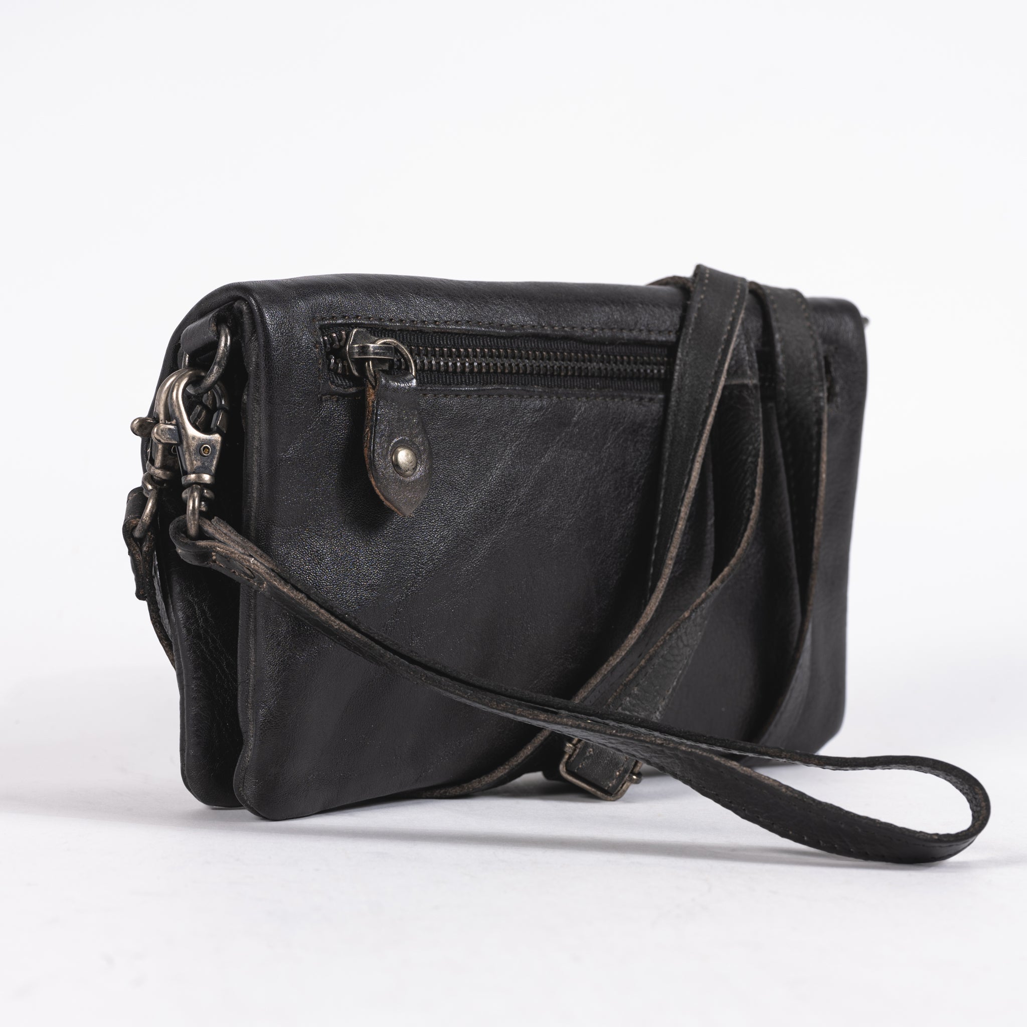 CADENCE BAG - BLACK - LEATHER – Plaza Shoe Store