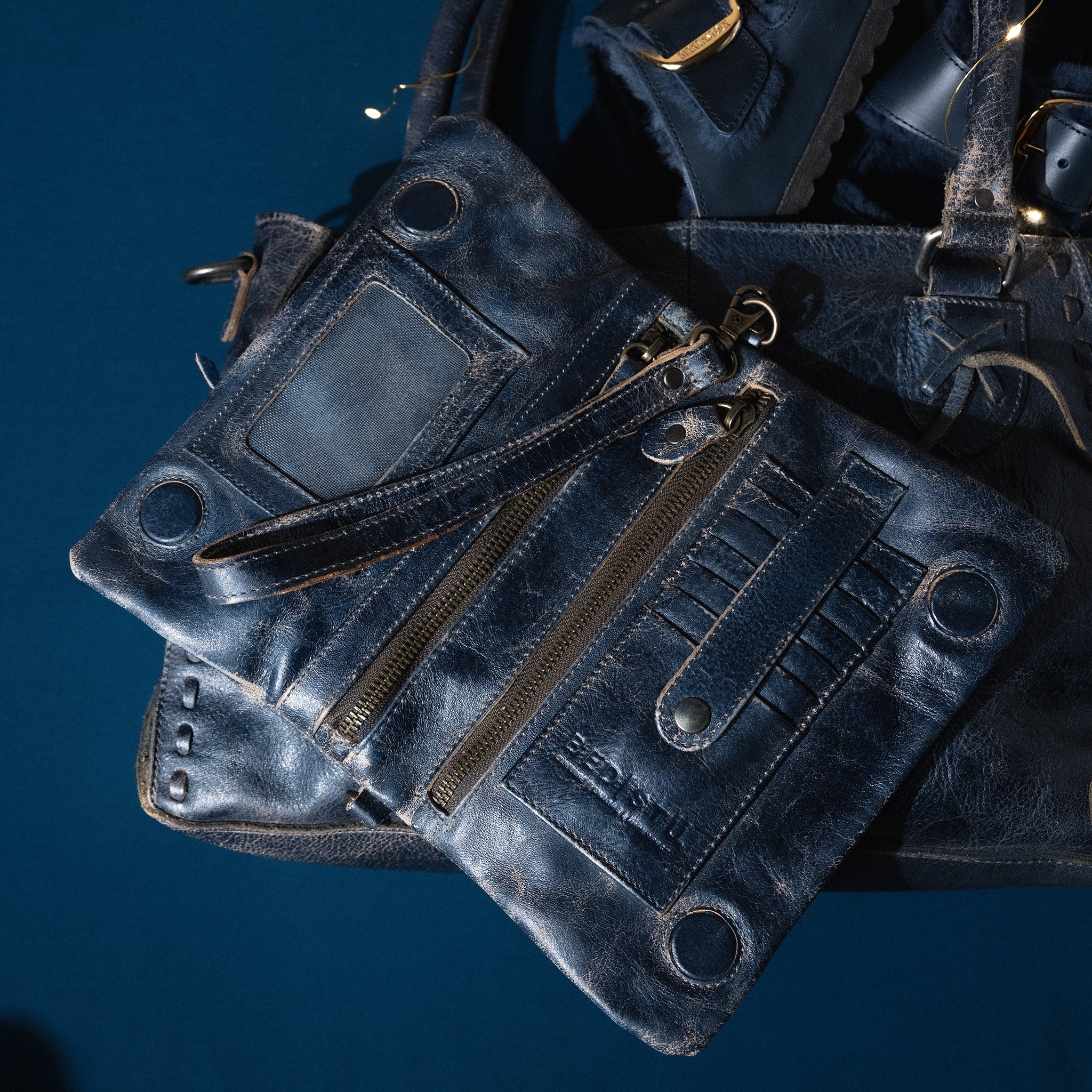 BED|STU Cadence Compact Handbag in Cobalt Blue Leather – Plaza