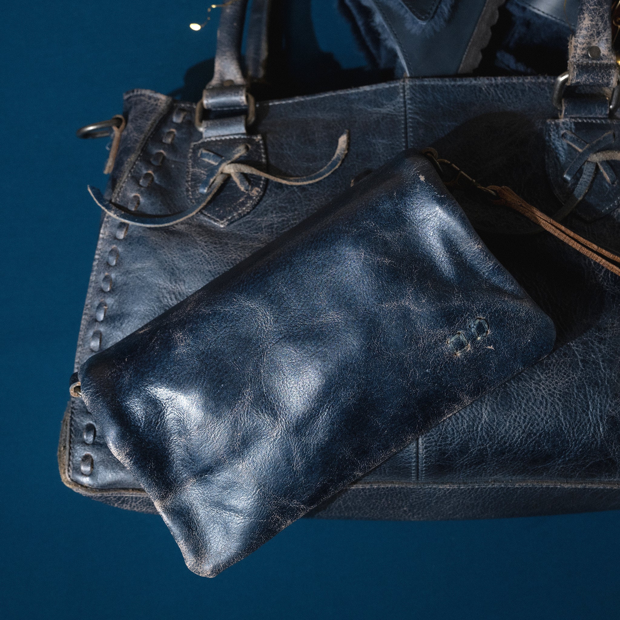 BED|STU Cadence Compact Handbag in Cobalt Blue Leather – Plaza