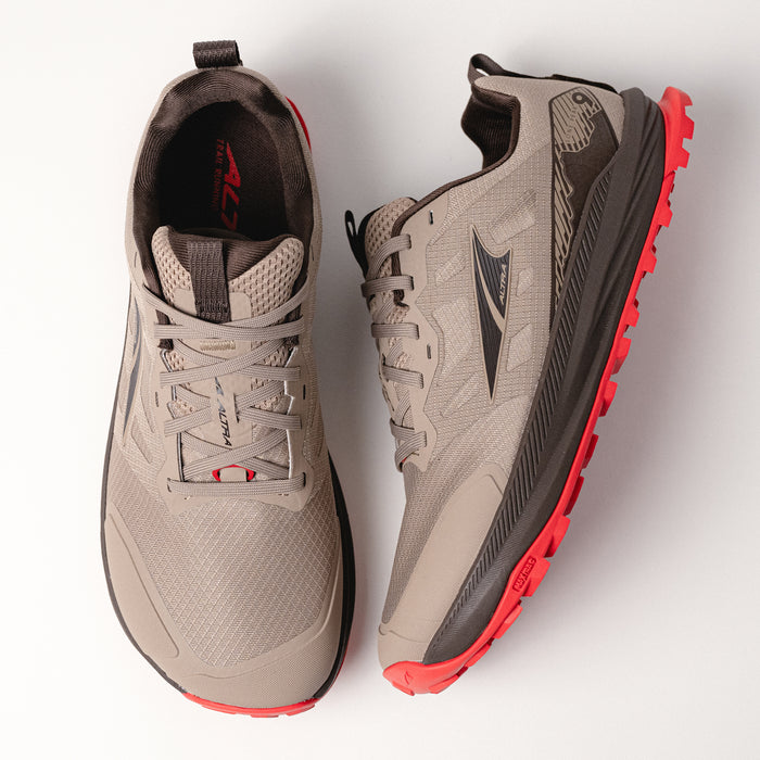  Top view of Men's Altra Lone Peak 9 showcasing the FootShape™ wide toe box and durable sole.