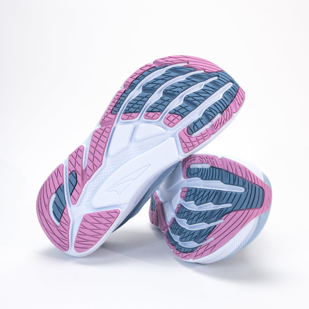 Outsole of women’s Altra FWD VIA, showing durable rubber grip designed for road running stability.