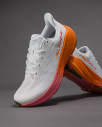 Women’s Altra Experience Flow 2 Road Running Shoe in White/Orange