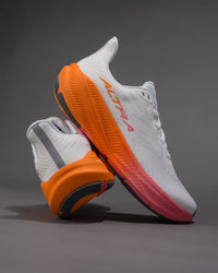 Women’s Altra Experience Flow 2 Road Running Shoe in White/Orange