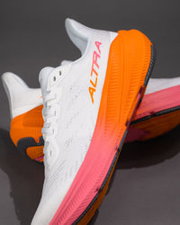Women’s Altra Experience Flow 2 Road Running Shoe in White/Orange