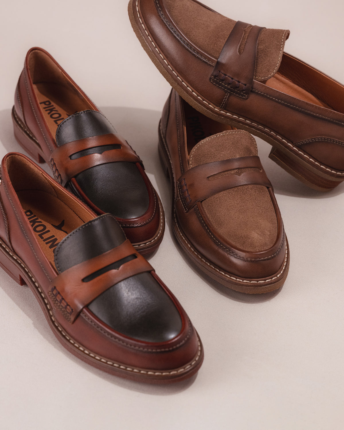 Women's Pikolinos Aldaya Penny Loafers Leather
