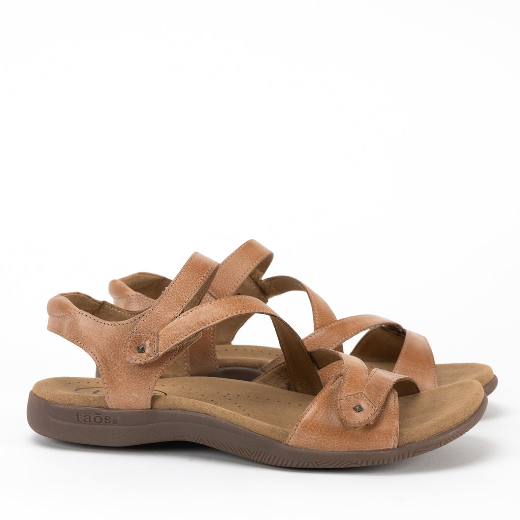 Taos Big Time Natural Tan Leather Comfort Sandal Women  display picture 2