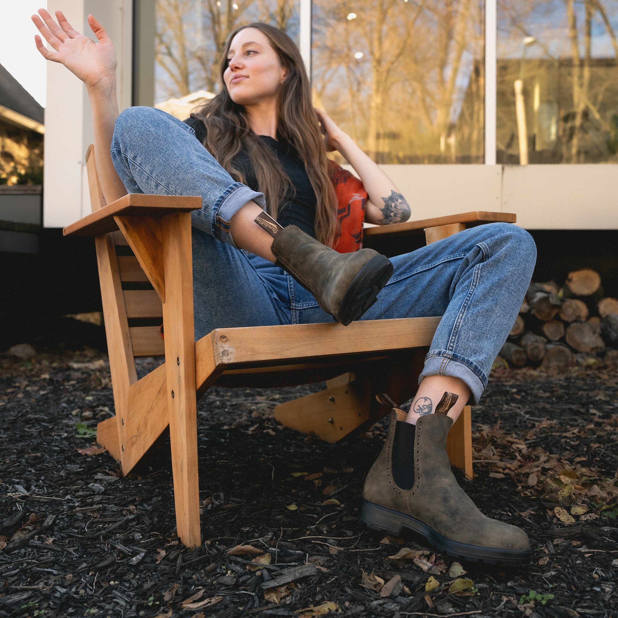 Blundstone High Top #1351 Chelsea Boot – Rustic Brown Leather