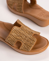 CATIANA - RAFFIA - LEATHER