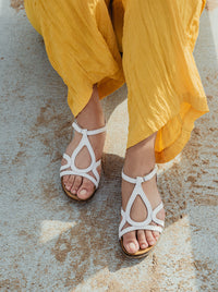 Women's Naot Dorith Sandal in White Leather