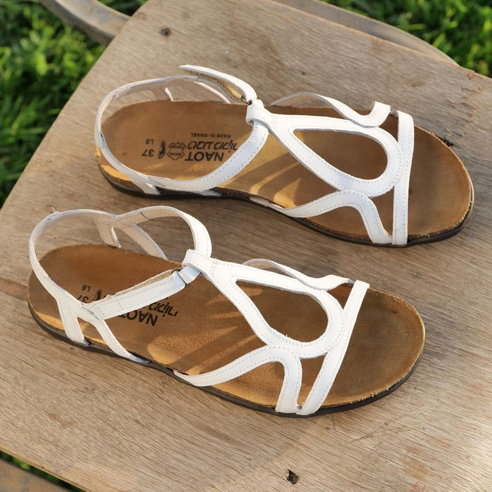 Women's Naot Dorith Sandal in White Leather