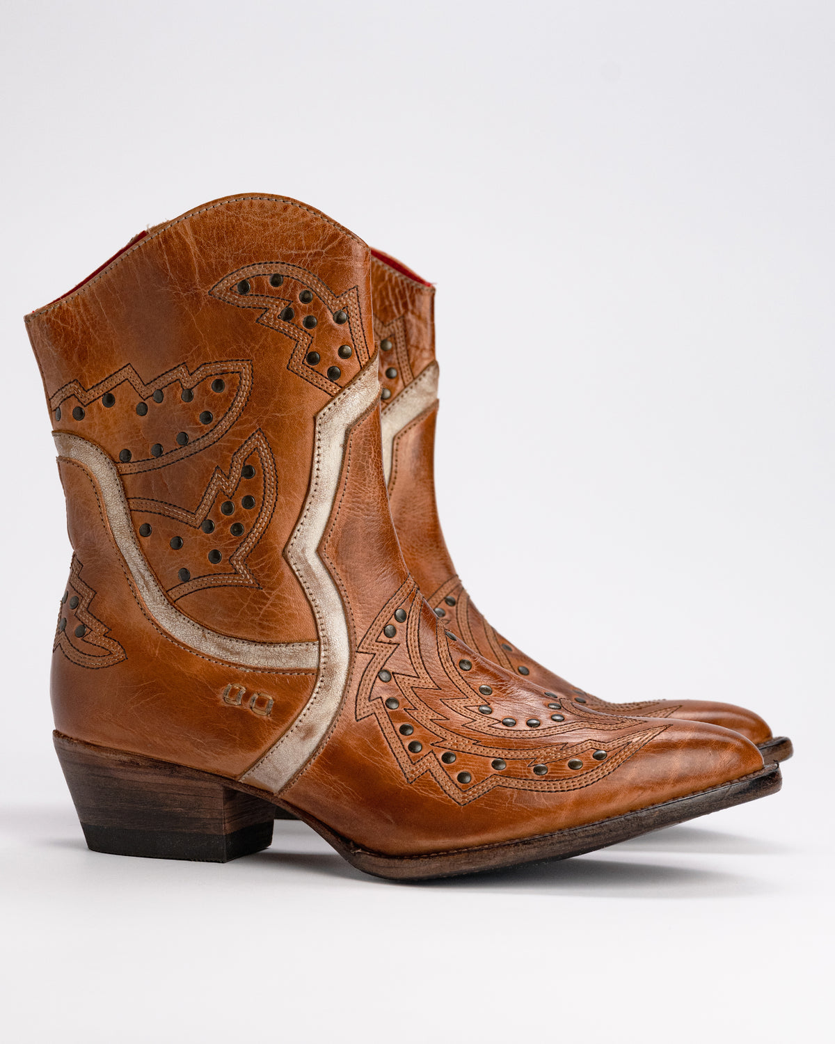 Women's Bed Stu Chamise Leather Western Boot in Tan Rustic / Nectar Lux