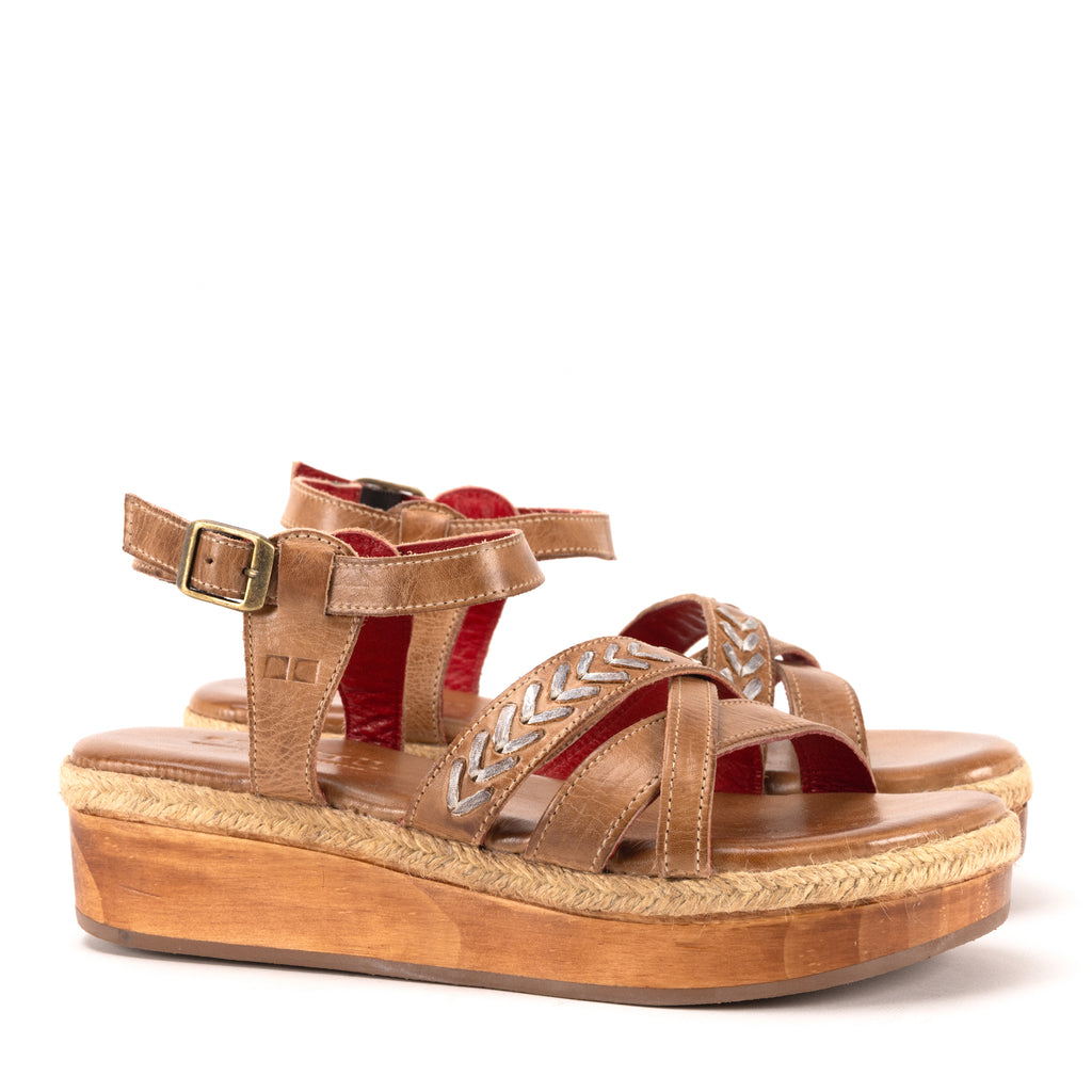 BED|STU Men\'s Brown Leather Studded Open-Toe Sandals BED|STU | Shoes | Bed Stu Leather Gladiator Grommet Sandal  main image 3