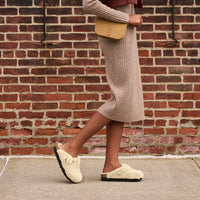 BOSTON TEDDY SHEARLING - EGGSHELL - SHEARLING