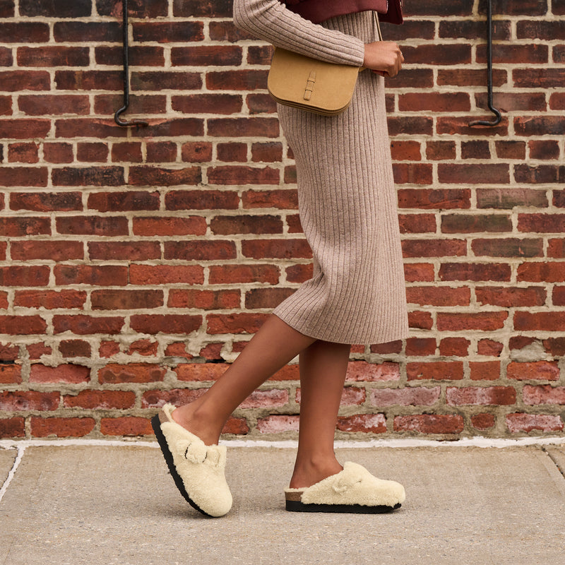 BOSTON TEDDY SHEARLING - EGGSHELL - SHEARLING